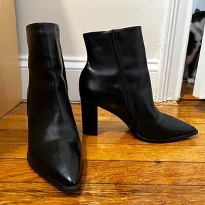ABLE Black Leather Boots, Size 7